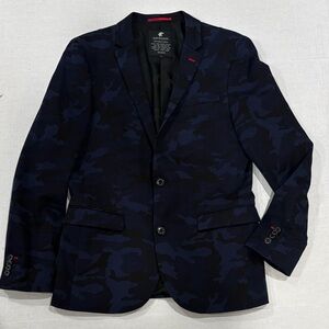 LOVELESS Brand Dark Navy Camo Blazer
